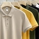 thumbnail image 5 of Gibobby Playera Polo Polos de golf de manga larga para hombre de un cuarto, estilo casual ajustado cuello en V, diseño básico(Blanco,G), 5 of 5