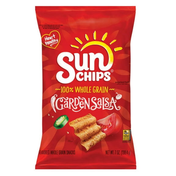 Garden Salsa Whole Grain SunChips, 7 oz- Pack of 5
