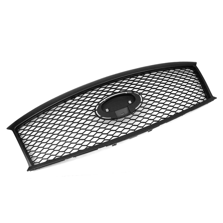 Matte Black Honeycomb Front Bumper Grille Cover For Infiniti M37 M56 2011-2013 Q70 2014-2015
