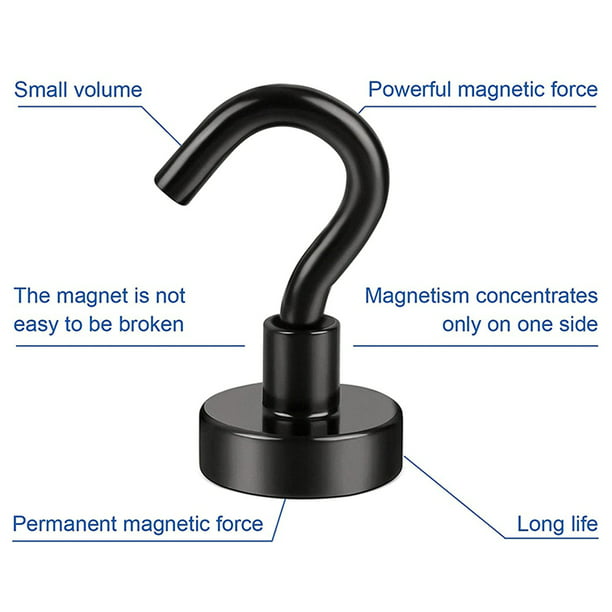 Heavy Magnetic Black Strong Neodymium Magnet Hangers for Home, Kitchen, Workplace, Office (6PCS) - Walmart.com