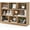 Natural, variant on WYDK 8 Cube Bookcase, Freestanding 3-Tier Open Bookshelf, Modern Storage Display Cabinet, Wood Cube Storage Organizer for Living Room, Kid’s Room, Grey