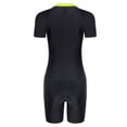 thumbnail image 4 of RUNQHUI Combinaison de Bain une Pièce pour Femme, Shorty, Manches Courtes, Plage, Natation, Surf, Combinaison, Vert Fluorescent, m, 4 of 7