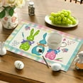 thumbnail image 5 of Mgcok Beautiful Happy Easter Placemats Spring Easter Place Mats Vintage Dining Table Decorations Bunny Chick Easter Holiday Table Mats For Kitchen Dining Decoration, 5 of 6
