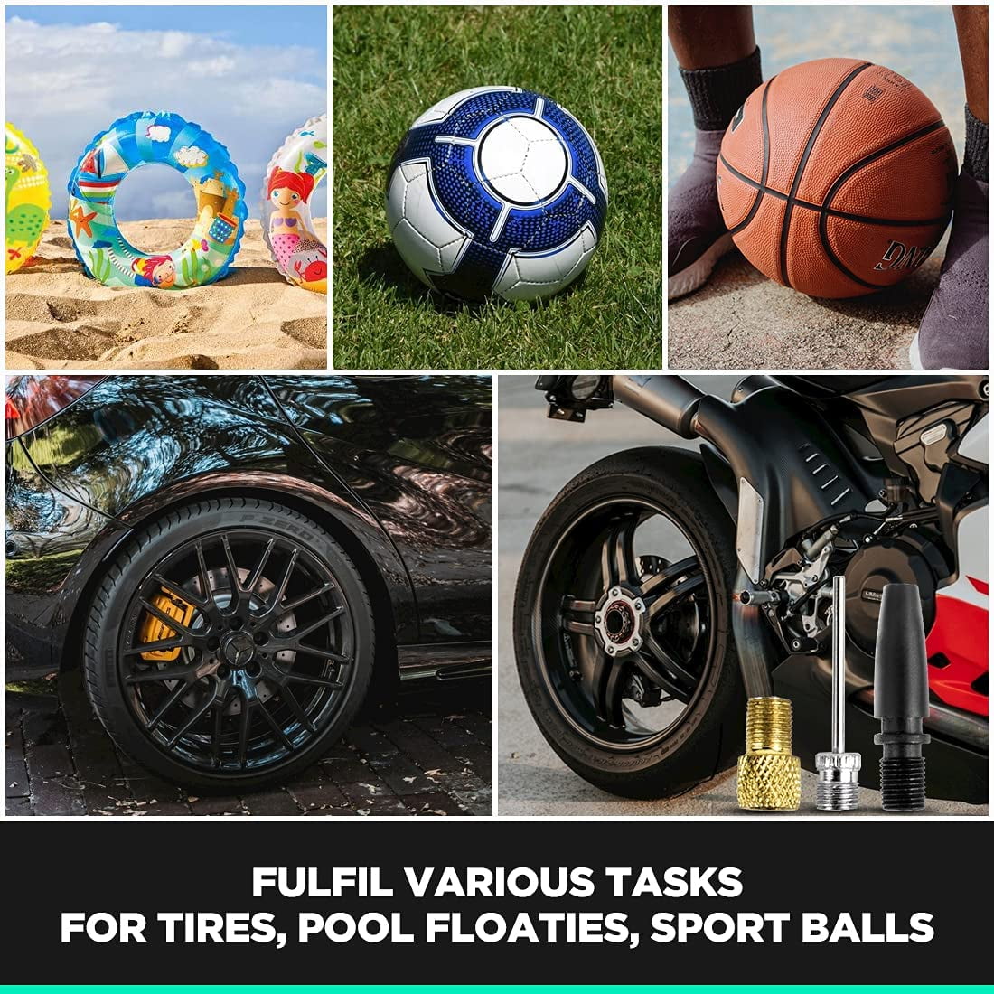 Litheli 20V Cordless Tire Inflator Air Compressor, 150 PSI Car