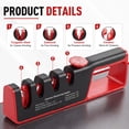 thumbnail image 2 of Arenviy 4-in-1 Knife Sharpener, 6 Precision 4-Stage Kitchen Knife Sharpener, Helps Repair, Restore, Polish Blades, Fits Most Knives and Scissors, 2 of 8