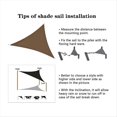 thumbnail image 3 of Toldo Impermeable para Sombra de Sol Triangular, Toldo Impermeable para Césped, Jardín, Actividades Al Aire Libre, Patio, Patio Trasero, Césped, 3 of 5
