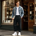 thumbnail image 4 of Wutalume Men's Slim Fit Joggers — Sweatpants with Tapered Leg, Drawstring Waist, Comfortable Lounge Pants for Active Days, 4 of 7