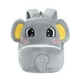 thumbnail image 3 of ATAIKU Toddler Backpacks for Boys and Girls 2-5 Years, 10 Inch Plush Backpack 3D Animal Cartoon Mini Backpack for Preschool Kindergarten - Elephant, 3 of 8