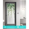 thumbnail image 5 of Window Privacy Film Botanical Vines Stained Glass Window Film Decorative Sun Block Window Cover Green Botanical Eucalyptus Leaves Window Clings Static Adhesive Sticker for Bathroom 35.4"x78.7", 5 of 7