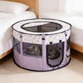 thumbnail image 6 of FeiFu Foldable Dog Playpen Enclosed Cats Puppy Playpen Indoor Pet Animals Playpen Outdoor Kennel Cage Pen Tent for Small Medium Dog Puppy Cats, 6 of 6
