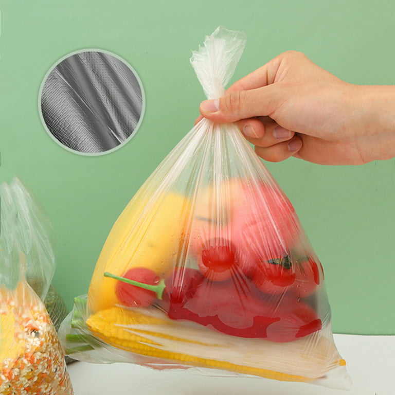 12 X 16 Plastic Produce Bag Roll, Clear Food Storage Bag for