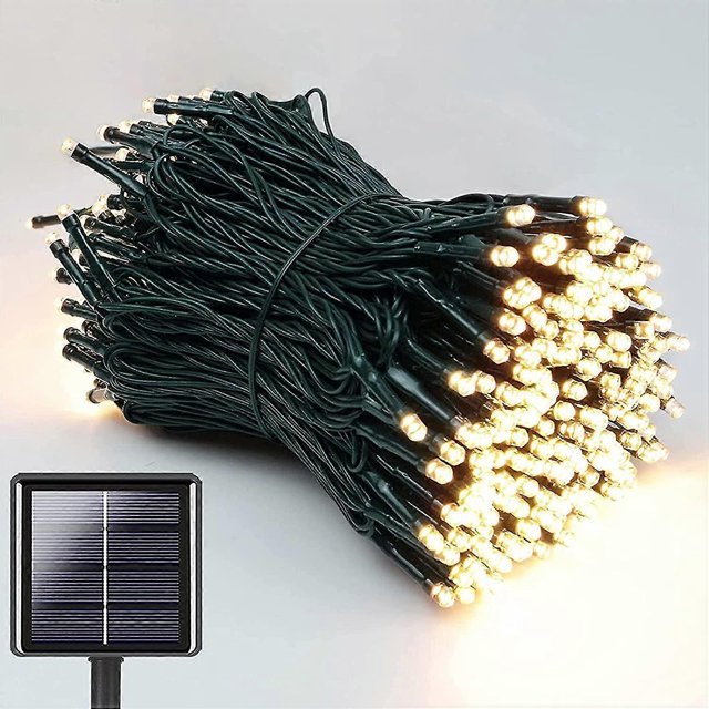 Solar String Lights Outdoor,22m 200 Led Solar String Lights Outdoor Waterproof,8 Modes Warm White Solar String Lights for Garden, Patio, Balcony Decor