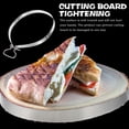 thumbnail image 3 of OULII Professional Chefs Cutting Board Ring Silver Circular Prevent Cutting Board Damage 1Set, 3 of 8
