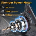 thumbnail image 6 of AOVOPRO VT01 Electric Scooter 350W 8.5' Foldable Scooter for Adults with APP and High Speed of 19MPH UL2272, 6 of 9