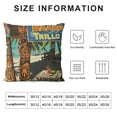 thumbnail image 5 of Nawypu  Tiki Bar Decorative Throw Pillow Case, Rusty Vintage Sign Aloha Exotic Cocktails and Coconut Drink Antique Nostalgic, Cushion Cover for Couch Living Room Car,Brown Blue, 5 of 5
