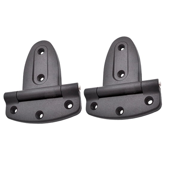 FELTECHELECTR 2Pcs Black Nylon Hinge for Kitchen Cabinet with Silent Effect and 11.8x7.9x0.7in
