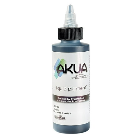 UPC: 0893419000248 | Speedball Akua Liquid Pigment Jet Black 4 oz.
