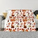thumbnail image 1 of Fotbe Autumn Gnome Manta de Franela con Estampado, Manta Ultrasuave para Cama, Sofá, Auto, Hipoalergénica y Antibolitas-40"x30", 1 of 6