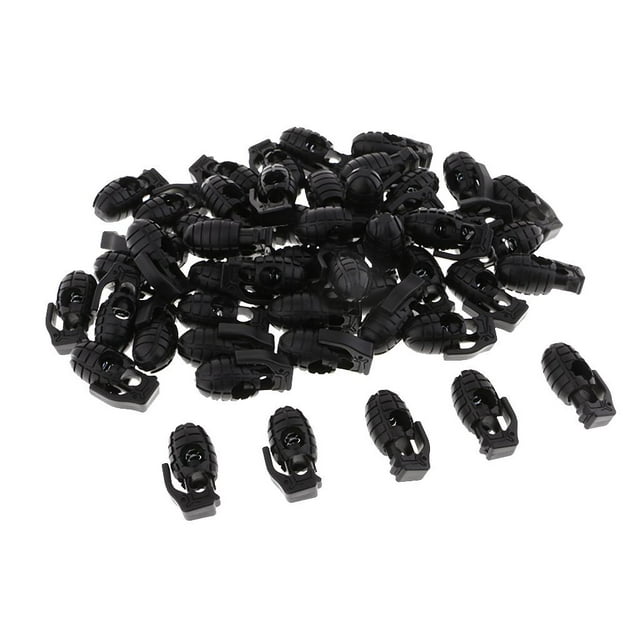 50 Pcs Serrure à Ressort à Bascule à Main pour Cordon à Trou Unique