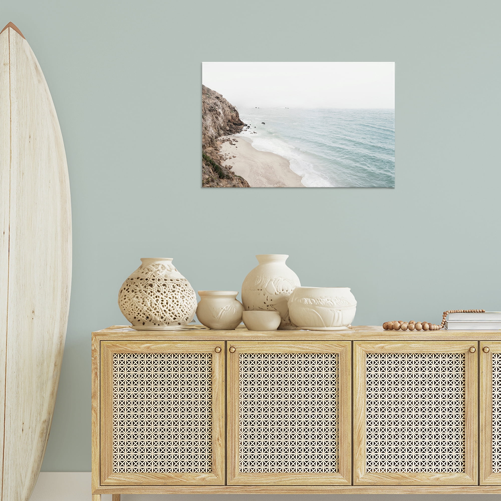 Stupell Industries California Coast Cliffs Nautical & Beach Photography Wrapped Canvas Art Print Wall Art, 30 x 20