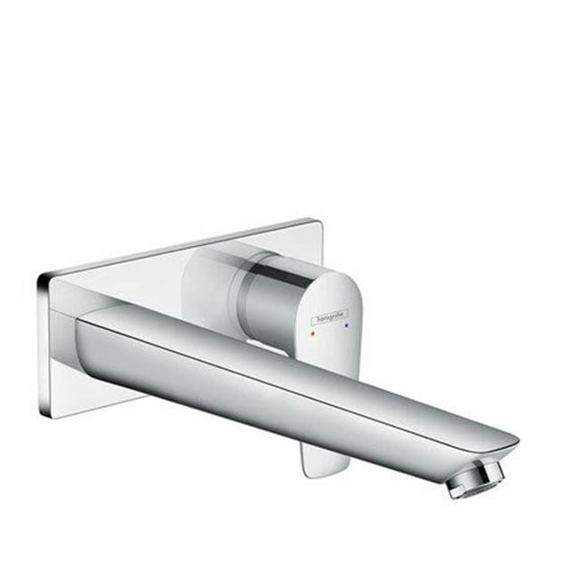 Hansgrohe 71734001 Talis E Robinet Mural à Poignée Unique Sans Ensemble de Déchets Pop-Up, Chrome