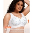 thumbnail image 4 of STARLACKC Diasy No Underwire Bras for Old Women Adajusatble Plus Size Wireless Comfoty Bra Front Snap Closing Bras for Senoir, 4 of 7