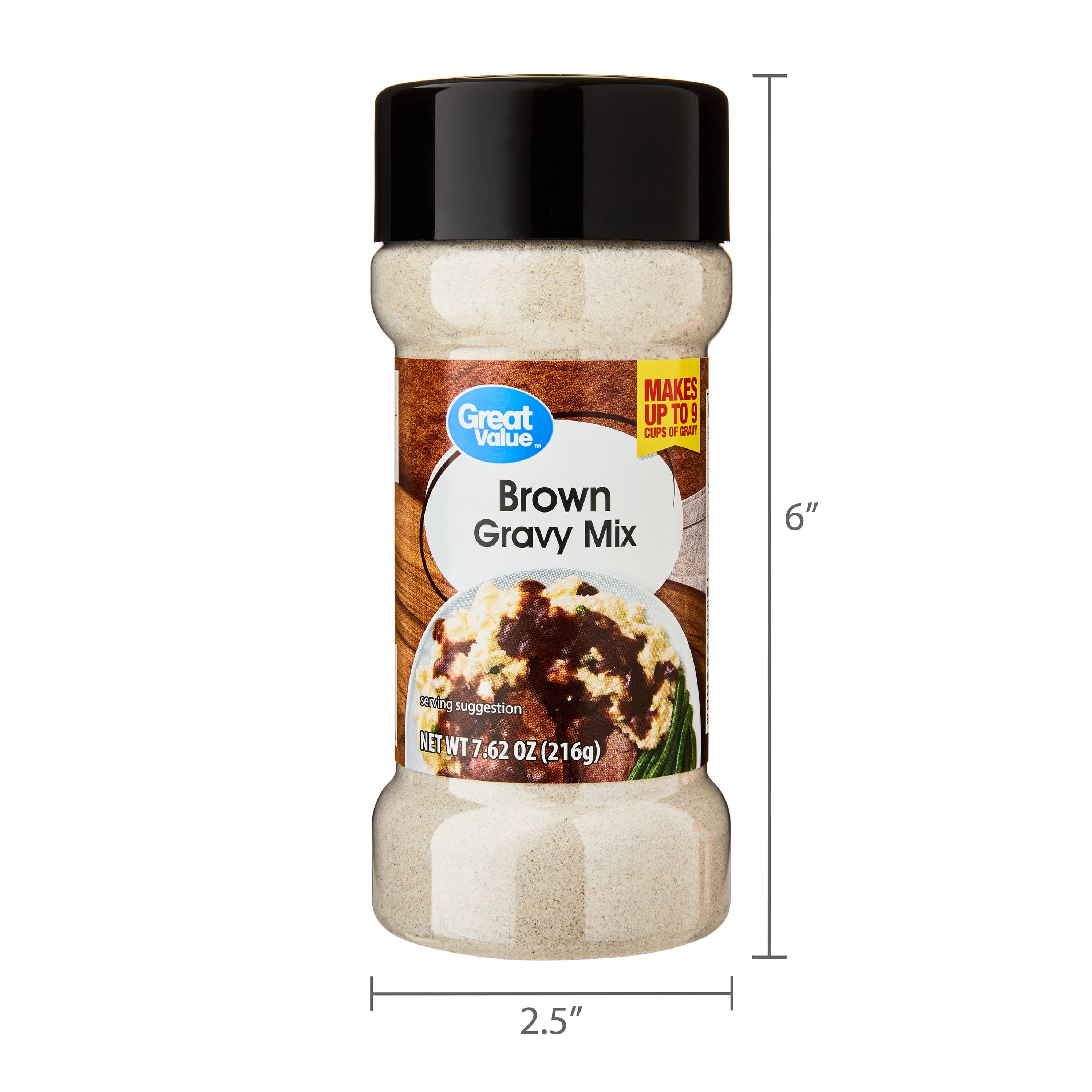 Great Value Brown Gravy Mix, 7.62 oz
