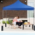 thumbnail image 3 of Dozzle Instant Pop Up Canopy Tent 10x10 Feet - Heavy Duty Waterproof Outdoor Canopy with Sand Bags, Carrying Case for Parties, Camping, Beach & Backyard Shade，Blue, 3 of 6