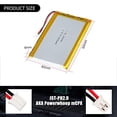 thumbnail image 3 of YDL 3.7V 4000mAh 606090 Lipo Battery Rechargeable Lithium Polymer ion Battery Pack with JST Connector, 3 of 6