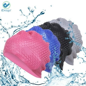 Spencer Silicone Swimming Long Hair Bubble Cap Anti Slip Ear Wrap