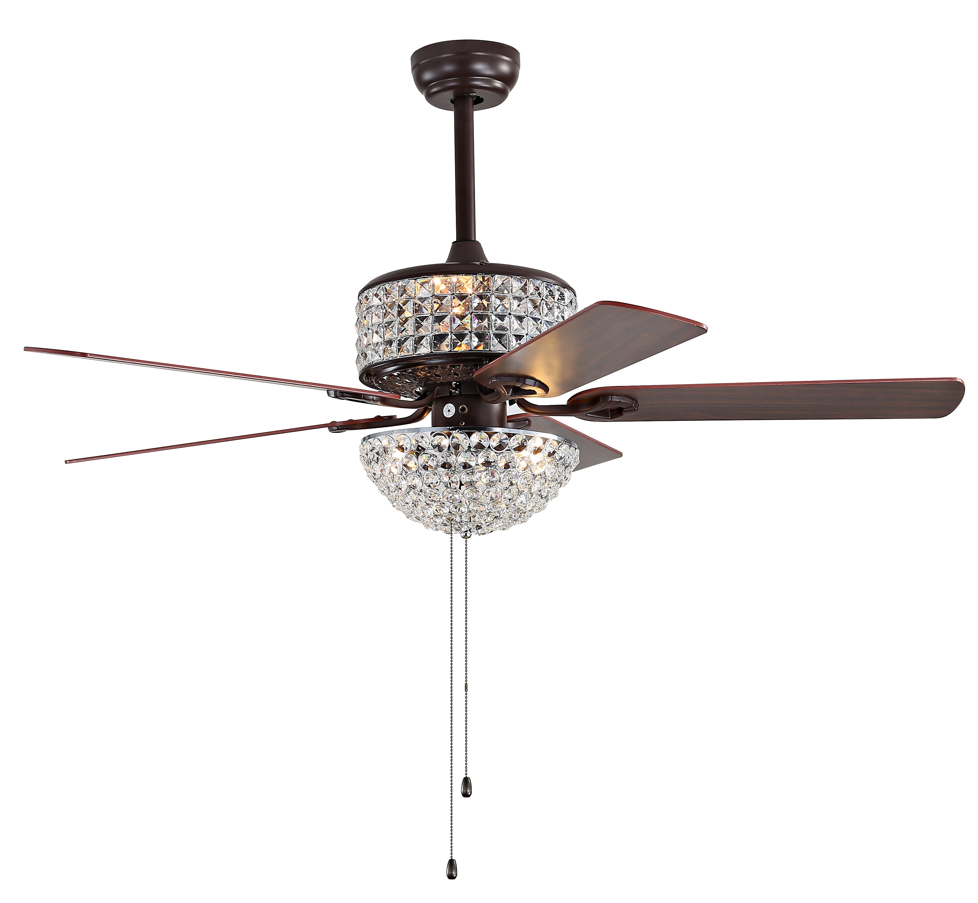 Safavieh Nori 52" Oil Rub Bronze Glam LED Ceiling Fan