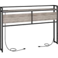 thumbnail image 2 of WYZZHY QIZUAKDF Queen Headboard Only  Headboard with 2 Outlets and 4 USB Ports  Storage Rack  Metal Frame  Industrial Style  Sturdy and Stable  Easy Assembly  Rustic Brown and Black BF53U, 2 of 9