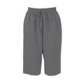 thumbnail image 5 of WERYOUNG Casual Capri Pants For Women Solid Color Elastic Waist Summer Trousers Home Lounging Comfortable Slacks, 5 of 5