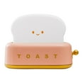 thumbnail image 2 of Toaster Night Light, Cute LED Bedside Lamp with Sleep Timer and Adjustable Brightness, Portable Rechargeable Desk Lamp for Bedroom, Living Room, Childs, Girls and Gift Decor, 2 of 5