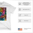 thumbnail image 4 of Tee Hunt Lovable Cat T-Shirt Dean Russo Colorful Felis Catus Men's Tee, Ash Gray, X-Large, 4 of 5