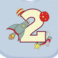 thumbnail image 4 of Inktastic 2nd Birthday Outer Space Theme Boys or Girls Baby Bib, 4 of 4