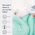 thumbnail image 5 of Seward Park Reversible Comforter Lightweight Microfiber Fill Cooling Summer Full/Queen Size Mint Green/Pale White, 5 of 6