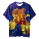 thumbnail image 4 of Blusa informal de manga corta con estampado de flores y mangas cortas para mujer Fridja  gope3058, 4 of 6