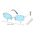 thumbnail image 3 of 1PC Stylish Funny Sunglasses Creative Tears Style Sunglasses Stage Show Sun Glasses Party Supplies Sun Glasses Party Props Decor for Women (Green), 3 of 3