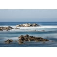 thumbnail image 2 of Looney, Hollice 24x17 White Modern Wood Framed Museum Art Print Titled - California-Pacific Grove-Ocean View Drive-Dreamy View of Boulders in the Ocean Surf, 2 of 4