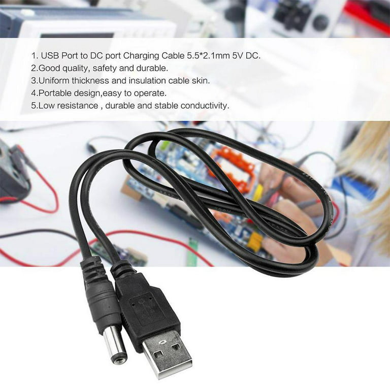 Kaufe USB auf DC 5,5 x 2,1 mm Kabel, USB DC 5 V auf 8,4 V/9 V/12 V, 5,5 x  2,1 mm Stecker, Power-Booster-Adapterkabel