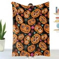 thumbnail image 7 of Halloween Fleece Throw Blanket,Ghost Pumpkin Lantens Print Soft Throws for Bed Couch Sofa,Decorative Halloween Flannel Soft Throw Blanket for Women,Men,Kids,4.26*3.28Ft, 7 of 7