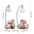 thumbnail image 3 of Elegant Resin Elderly Couple Ornamentation Elderly Couple Figurine with Builts In LED Light for Warm Homes Atmospheres, 3 of 5