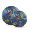 thumbnail image 3 of Crocodile Creek Playground Ball - Durable Rubber Ball for Kids Ages 3 and Up - Bouncy Inflatable Ball for Kickball, Indoor Games, and Outdoor Sports - PVC-Free - Vehicles - 7-inch Diameter, 3 of 3