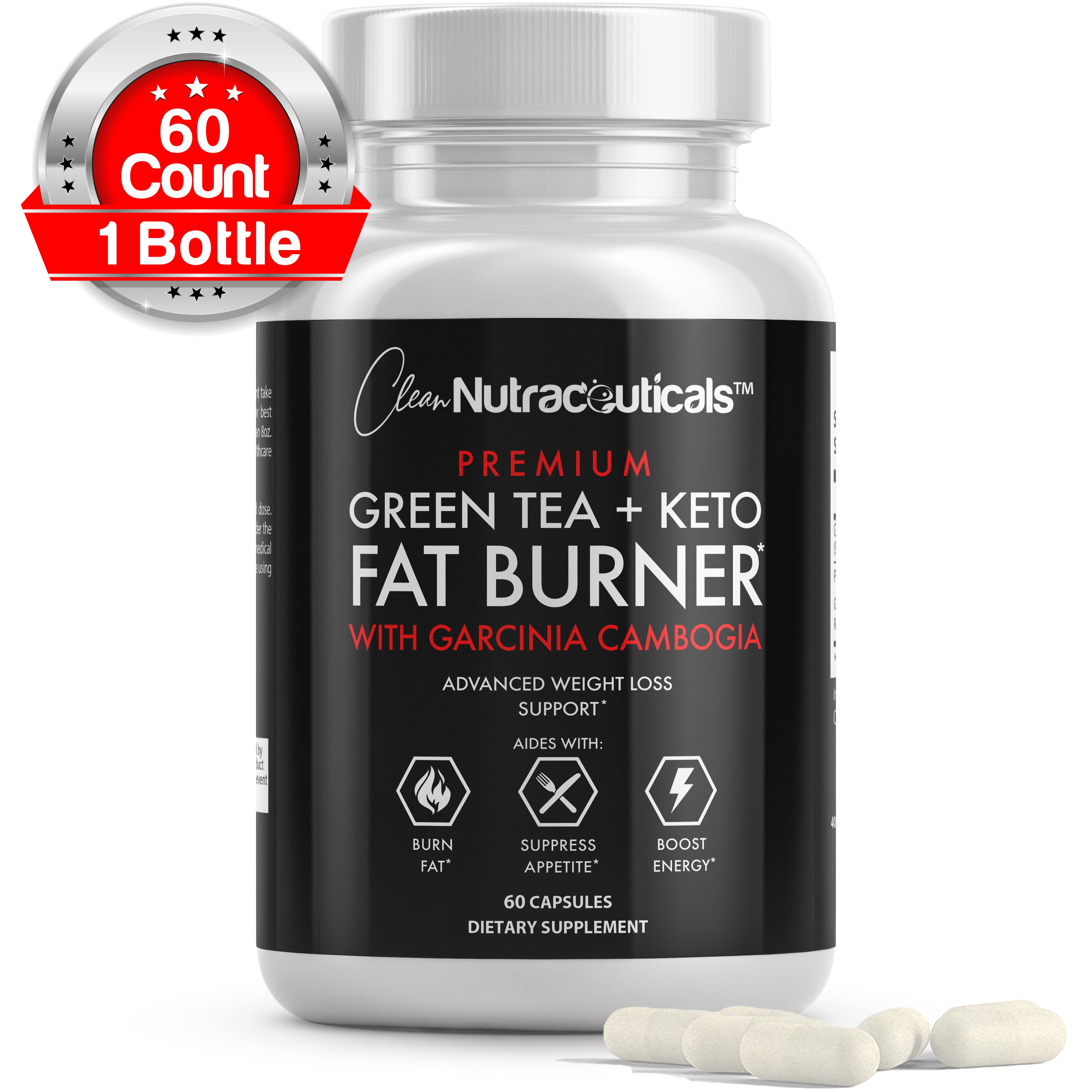 Green Tea Extract Capsules EGCG Garcinia Cambogia, Raspberry Ketones, Green Tea Ultra Fat