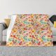 thumbnail image 1 of Fotbe Colorful Chicken Manta de Franela con Estampado, Manta Ultrasuave para Cama, Sofá, Auto, Hipoalergénica y Antibolitas-50"x40", 1 of 6