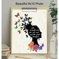 thumbnail image 4 of CDDposter Inspirational Wall Art Decor-Positive Quote Home Decoration-Motivational Encouragement Gifts for Women -8x10 Poster for Girls or Teens Bedroom,Living Room,Bathroom,Office-Floral Butterflies, 4 of 8