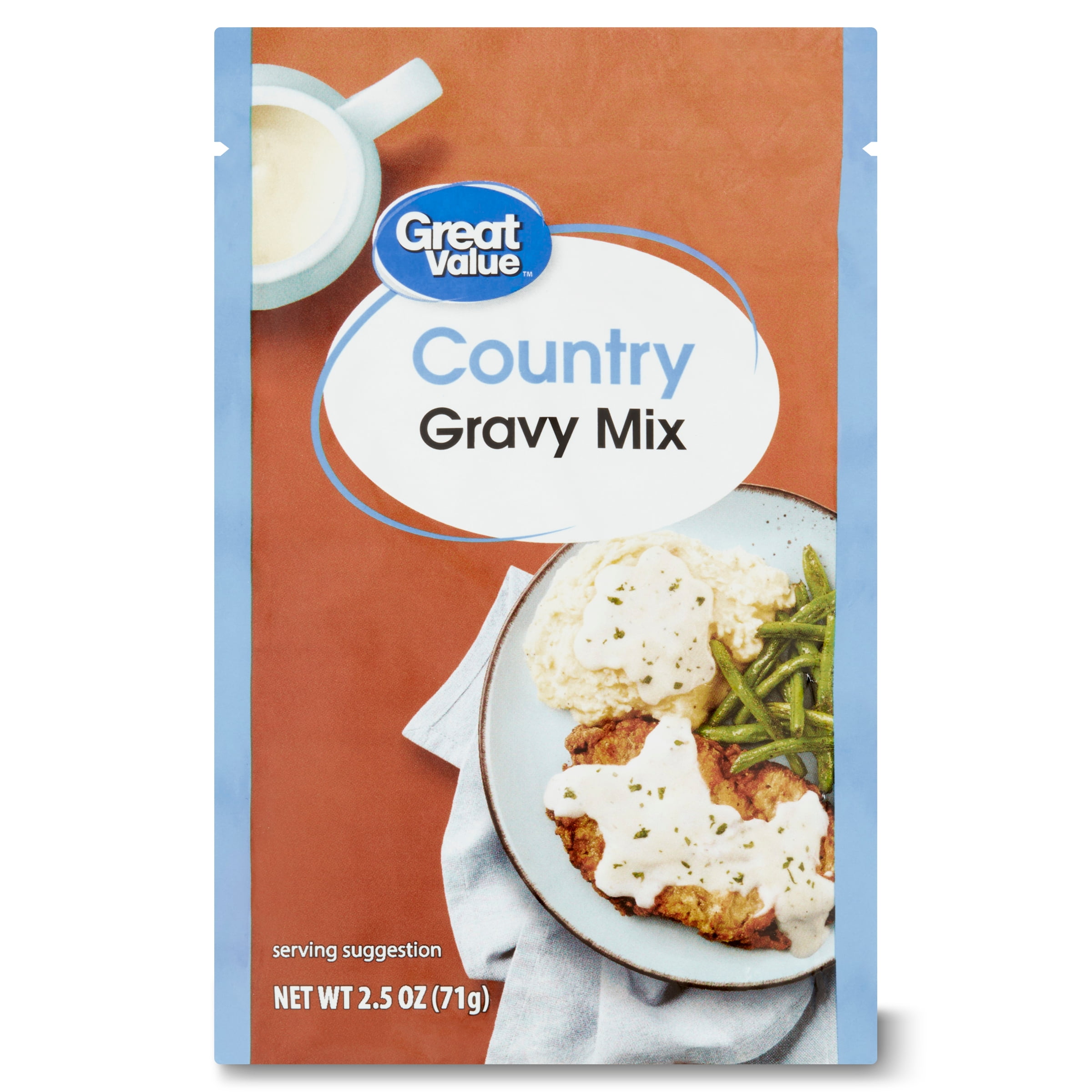 Great Value Country Gravy Mix, 2.5 oz