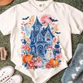 thumbnail image 5 of Spooky Haunted House Halloween T-Shirt, Cute Ghost Pumpkin Graphic Tee, Retro Fall Shirt, Spooky Season Apparel Gift - White, L, 5 of 5