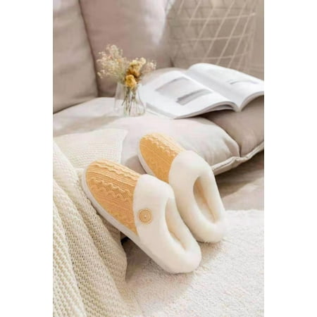 

ONTNO Women s Home Bedroom Indoor Outdoor Slippers Moon Shoes Cotton Slippers Wool Slippers Memory Foam
